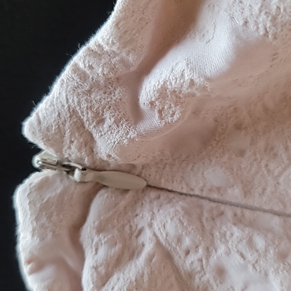 STUNNING EMBROIDED DRESS FRILLS PUFF SLEEVES WITH POCKETS - Picture 8 of 9